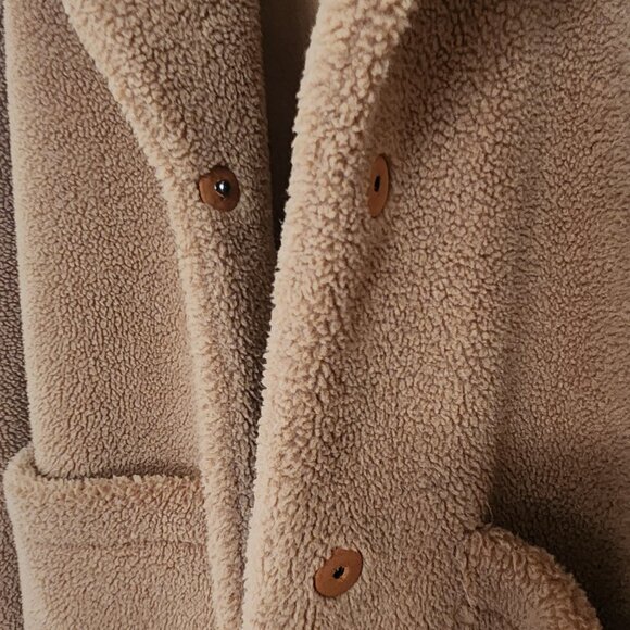 Rebecca Minkoff Oversized Vegan Shearling Teddy Coat - Picture 6 of 8